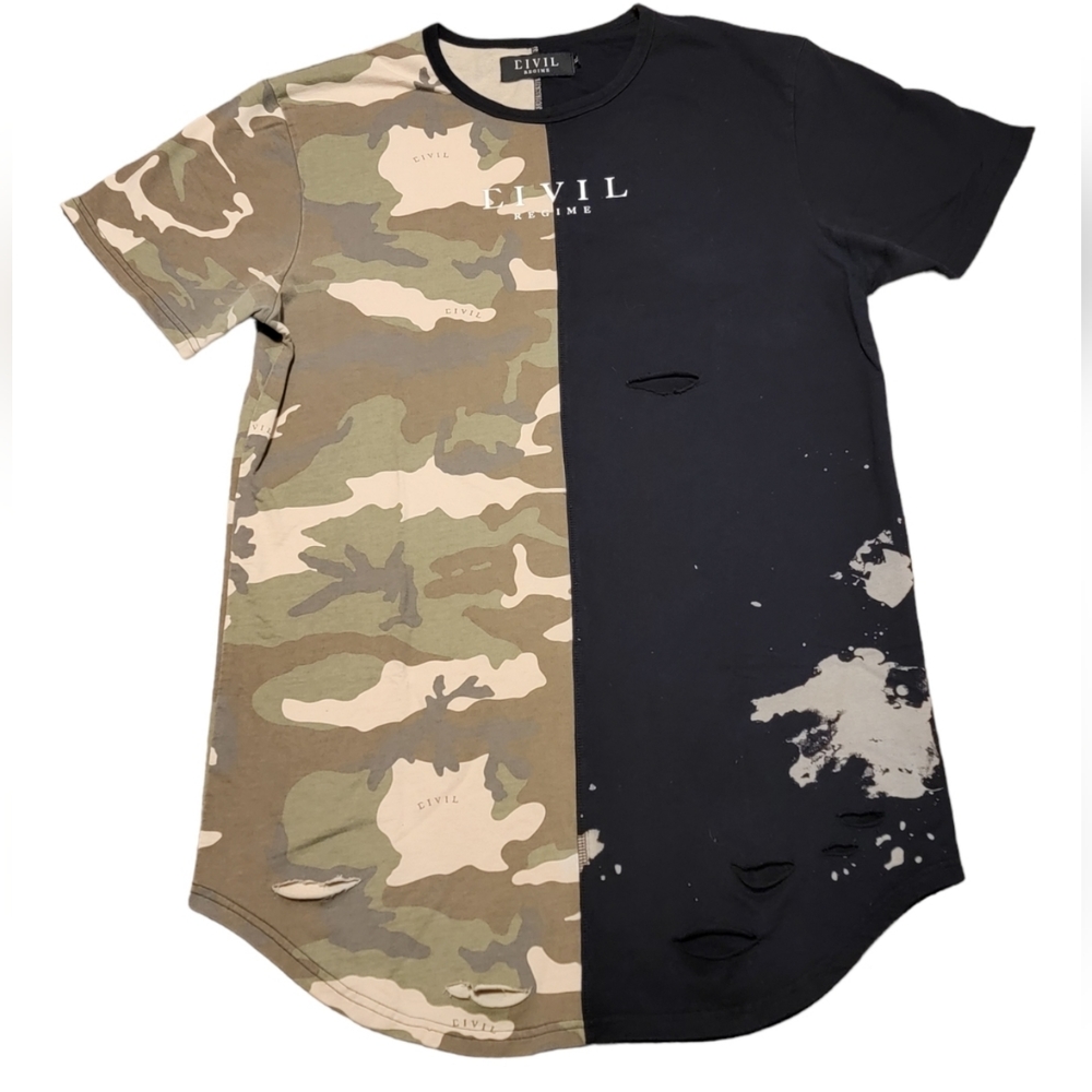 Mens distressed shirt